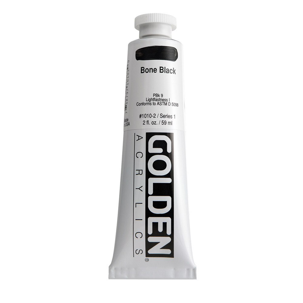 Golden Heavy Body Acrylic Tube 2oz Brown Black